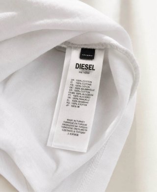 T-shirt Diesel bianca con logo