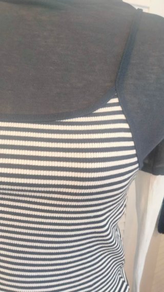 Camiseta efecto triple rayas