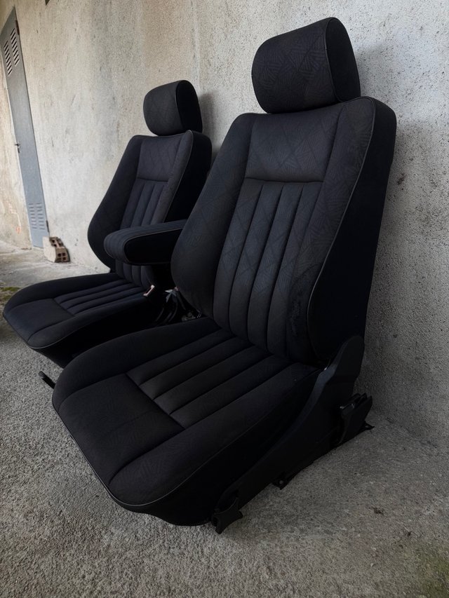 Asientos Mercedes W124 Tela Negra