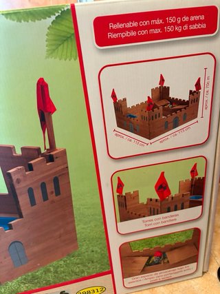 Playtive  Cajón de Arena Castillo de Madera