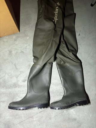 Pantalones de vadeo / pesca Caperlan hombre verde