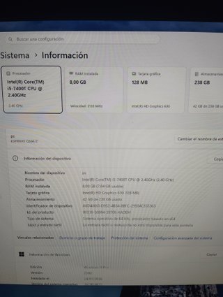 Ordenador Mini Pc Fujitsu ESPRIMO Q556 /2.