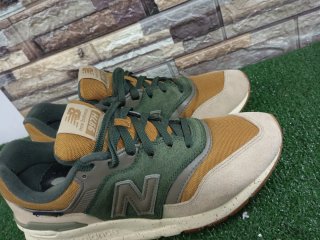New Balance Sneakers Beige/Verde Uomo