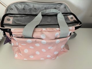 Bolso de costura con lunares