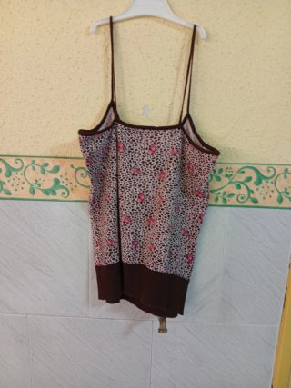 Camiseta tirantes estampado animal print