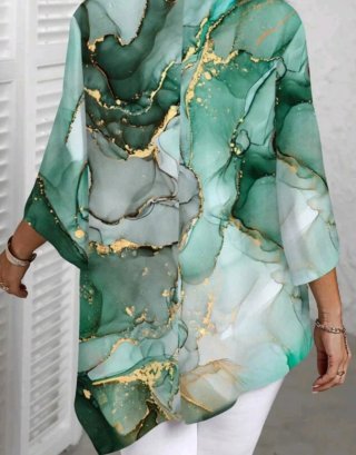 Blusa Talla Grande Estampado Mármol,ver medidas