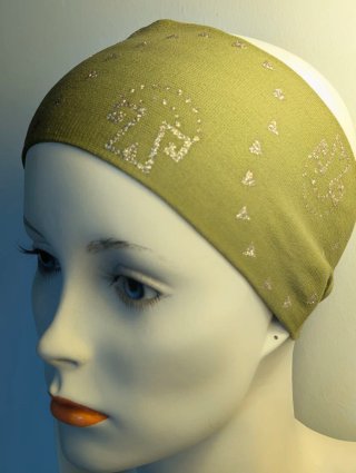 4 Fasce per capelli con glitter oro