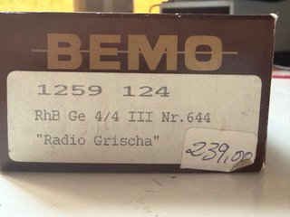 Locomotora BEMO GE4/4 III 645