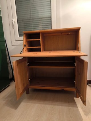 Escritorio Secreto IKEA HEMNES madera