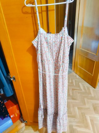 Vestido largo Springfield estampado