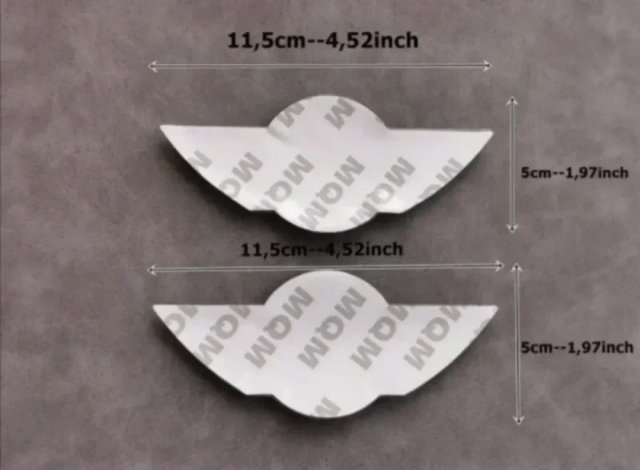 Emblemas Capó y Maletero 11,5x5cm MINI cooper One