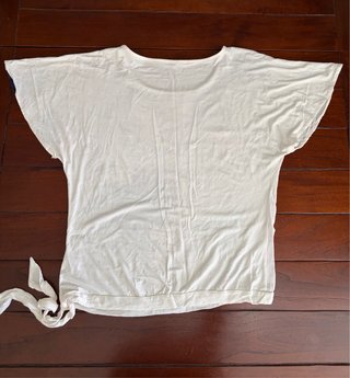 Camiseta Desigual Estampada Flores Azul Blanco