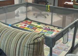 Parque Infantil Bebé 200x180x68cm Gris