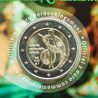 Moneda Coincard 2 € Bélgica 2025 Conmemorativos