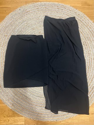 Lote 2 faldas: larga y rodilla