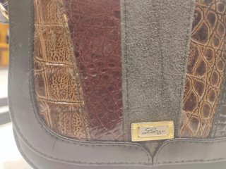 Bolso Piel Vintage Italiano Multicolor