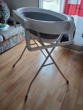 Bañera bebé con soporte plegable