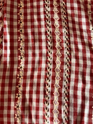 Blusa Mulaya cuadros roja y blanca Talla L