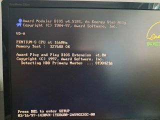 Placa base Soyo SY-5VD5 Pentium 166MHz