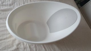 Bañera ergonómica Shnuggle con respaldo y tope