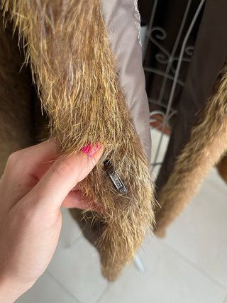 Abrigo de pelo marrón