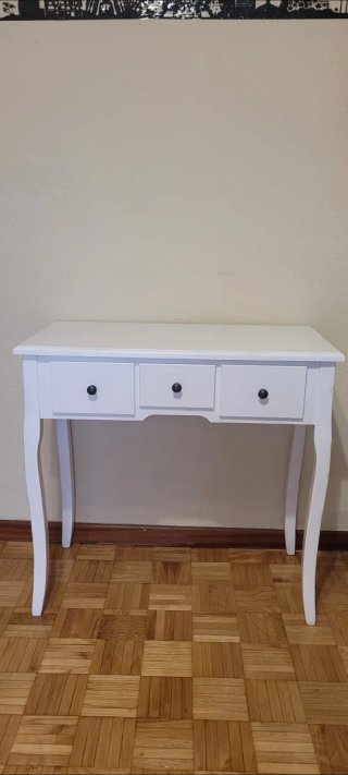 Recibidor/Consola Blanca Madera 80x40x75