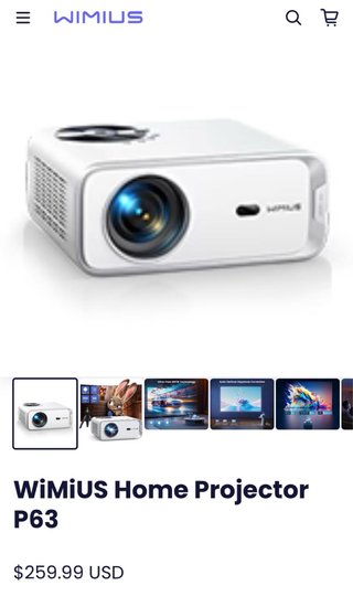 Proyector WiMiUS P63 Alta Resolución NUEVO