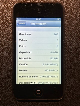 iPod Touch 8GB Negro