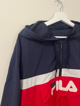 Chaqueta Fila Anorak Roja y Azul