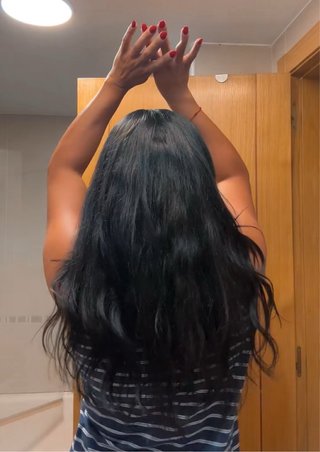Peluca cabello humano rubio