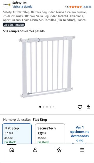 Barrera Seguridad Niños Safety 1st Flat Step