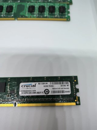 4 Memorias RAM Crucial 2GB DDR2 240-PIN