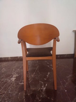 Mesa comedor extensible + 6 sillas cerezo