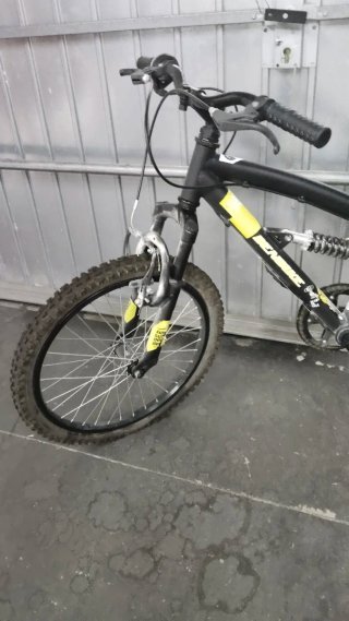 Bici montaña infantil doble suspensión 6 piñones