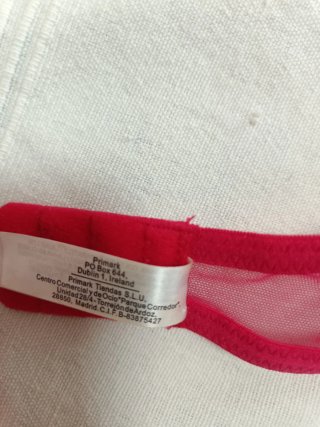 Sujetador push up fucsia y negro