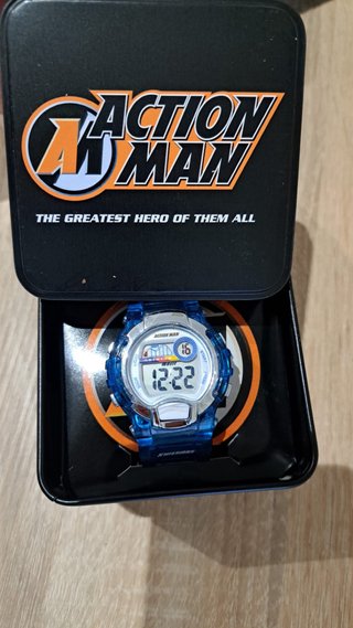 Reloj Action Man Azul y Plateado