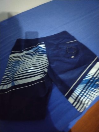 Bañador Billabong Rayas y Palmeras Azul/Blanco