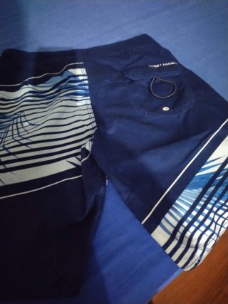 Bañador Billabong Rayas y Palmeras Azul/Blanco