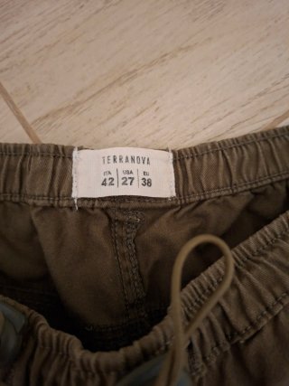 Pantaloni cargo Terranova donna verdi
