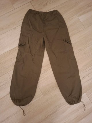 Pantaloni cargo Terranova donna verdi