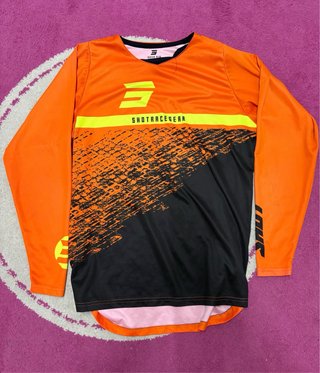 Conjunto Motocross Naranja/Negro talla juvenil XL
