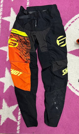 Conjunto Motocross Naranja/Negro talla juvenil XL