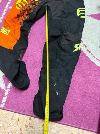 Conjunto Motocross Naranja/Negro talla juvenil XL