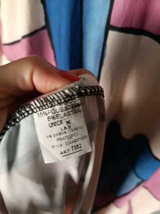 Vestido largo estampado talla única