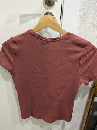 Camiseta rosa manga corta