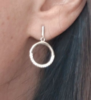 Pendientes Plata Aro Circonitas