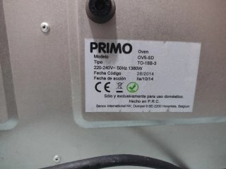 Horno Eléctrico de Sobremesa Rojo