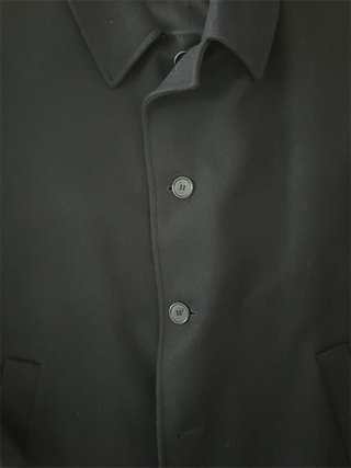Cappotto Uomo Elegante Nero Made in Italy Vintage