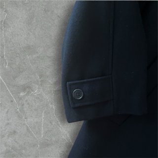 Cappotto Uomo Elegante Nero Made in Italy Vintage