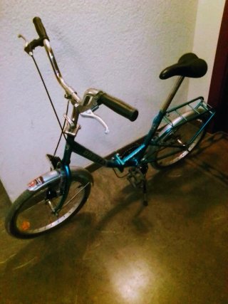 Bicicleta Plegable Órbita Eurobici.Azul.Completa